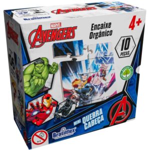 Quebra-Cabeca Madeira Avengers Mini 10 Pecas - Imagem 2