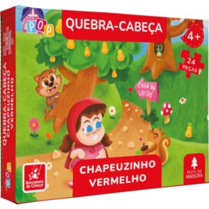 Quebra-Cabeca Madeira Chapeuzinho Vermelho 24PCS - Imagem 1