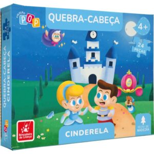 Quebra-Cabeca Madeira Cinderela 24PCS - Imagem 1