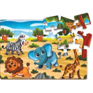 Quebra-Cabeca Madeira Safari 24PCS - Imagem 2