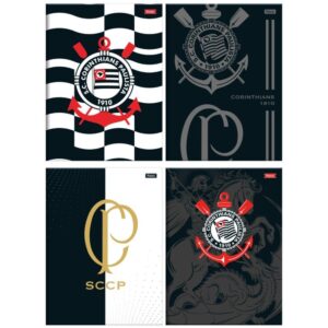 Caderno Brochurao Capa Dura Corinthians 80FLS. - Imagem 1