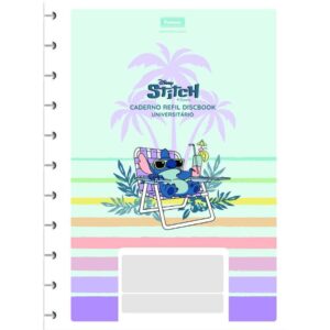Bloco para Fichario Universit. Stitch Discbook 60F - Imagem 1