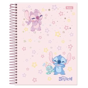 Caderno 10X1 Cp.dura Colegial Stitch 160FLS. - Imagem 5