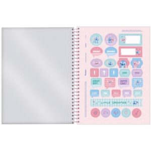 Caderno 10X1 Cp.dura Colegial Stitch 160FLS. - Imagem 7