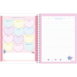 Caderno 10X1 Cp.dura Colegial Stitch 160FLS. - Imagem 8