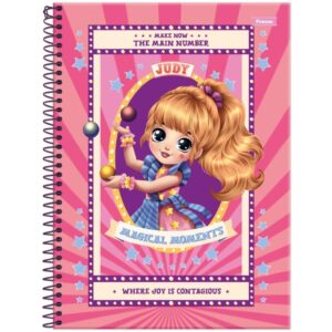 Caderno 01X1 Capa Dura Judy 80FLS. - Imagem 2