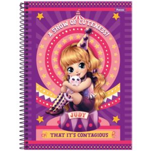 Caderno 01X1 Capa Dura Judy 80FLS. - Imagem 4
