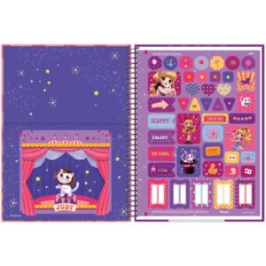 Caderno 01X1 Capa Dura Judy 80FLS. - Imagem 7