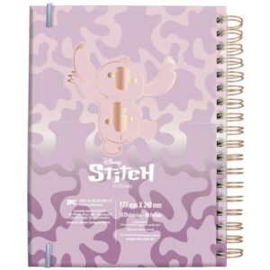 Caderno 01X1 Cp.dura Colegial Stitch Smart 80FLS. - Imagem 2