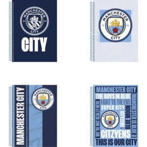 Caderno 01X1 Capa Dura Manchester City 80FLS. - Imagem 1