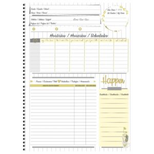 Caderno 10X1 Capa Dura Happen 160F - Imagem 3