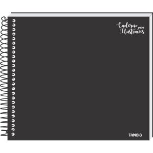 Caderno Desenho Tecnico Preto Esp 40FLS 150G 204X234MM - Imagem 1