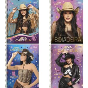 Caderno 10X1 Capa Dura Ana Castela 160FLS. - Imagem 1