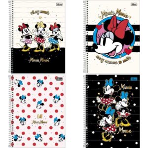 Caderno 10X1 Capa Dura Minnie 160FLS. Fit - Imagem 1