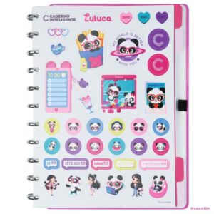Caderno Inteligente Grande Luluca Pandalu Glow 80FLS. - Imagem 2