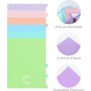 Caderno Inteligente Divisorias Grande 6 Materias Colors - Imagem 2