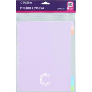 Caderno Inteligente Divisorias Grande 6 Materias Colors - Imagem 3