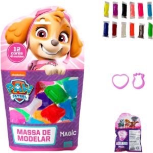 Massa para Modelar Criativa P. Canina Skye 120G 12CORES 2M - Imagem 1
