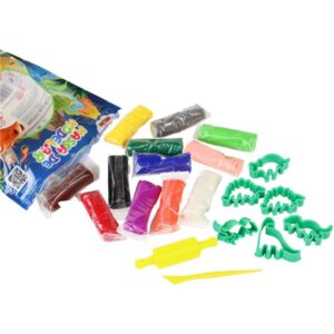Massa para Modelar Criativa Dino 300G com 12CORES/6MOLDES - Imagem 2
