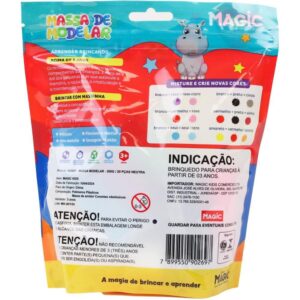 Massa para Modelar Criativa Magic 300G com 12CORES/6MOLDES - Imagem 3