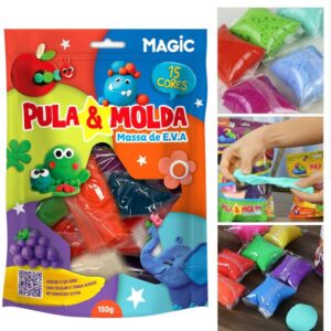 Massa para Modelar Criativa Pula e Molda 150G Magic 15CORE - Imagem 3
