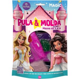 Massa para Modelar Criativa Pula e Molda 150G Princesas 15 - Imagem 1