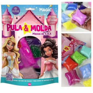 Massa para Modelar Criativa Pula e Molda 150G Princesas 15 - Imagem 3