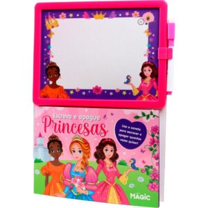 Livro Brinquedo Ilustrado Lousa Escreve e Apaga Princesa - Imagem 3