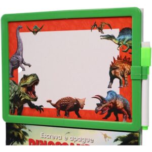 Livro Brinquedo Ilustrado Lousa Escreve e Apaga Dinos - Imagem 4