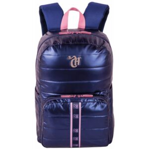 Mochila Capricho Puffer G 42CM Az.meta - Imagem 1