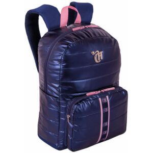 Mochila Capricho Puffer G 42CM Az.meta - Imagem 2