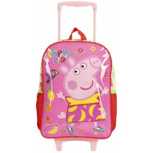 Mochila Infantil com Rodinha Peppa Pig Fruits G 50CM - Imagem 1