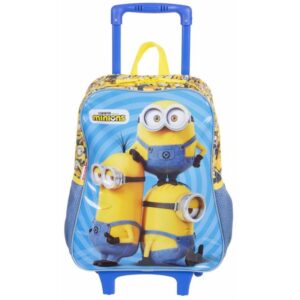Mochila Infantil com Rodinha Minions G 44CM - Imagem 2