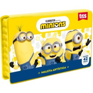 Maleta para Pintura Minions 42 Pecas - Imagem 1
