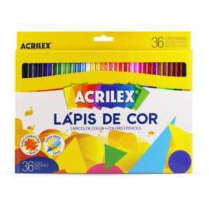 Lapis de Cor Sextavado 36 Cores - Imagem 1
