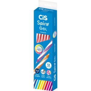 Caneta Gel Cis Spiro 0,7MM Vermelha - Imagem 1