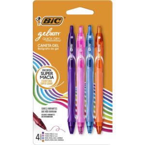 Caneta Gel Bic Quick Dry 4 Cores - Imagem 1