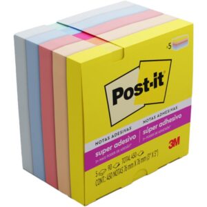 Bloco de Recado Post-It 76MMX76MM Alegria 90FLS. - Imagem 1
