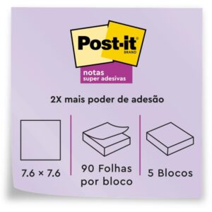 Bloco de Recado Post-It 76MMX76MM Alegria 90FLS. - Imagem 8