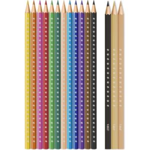 Lapis de Cor Sextavado Bic Kids 12 COR+3 Tons de Pele - Imagem 2