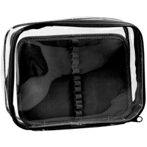 Estojo Box PVC Preto Cristal G C/Divisori - Imagem 1