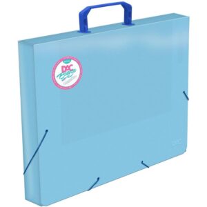 Maleta Plastica com Alca Breeze Azul Oficio 40MM - Imagem 1