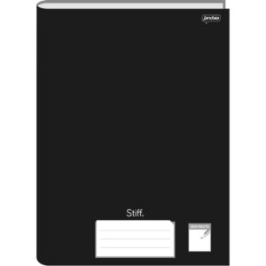 Caderno Brochurao sem Pauta Stiff 96FLS. Preto Cd. - Imagem 1