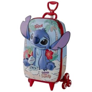 Mochila Infantil com Rodinha Stitch Praia - Imagem 1