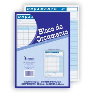 Impresso Administrativo Orcamento 50FLS 157X215MM - Imagem 1