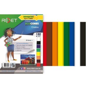 Bloco para Educacao Artistica Criativo A3 8 Cores 180G. 32FL - Imagem 1