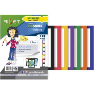 Bloco para Educacao Artistica Moldura A4 7CO.120G.35F.23X32C - Imagem 1