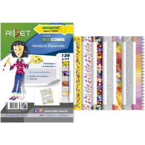 Bloco para Educacao Artistica Moldura A4 DECO.120G.32F.23X32 - Imagem 1