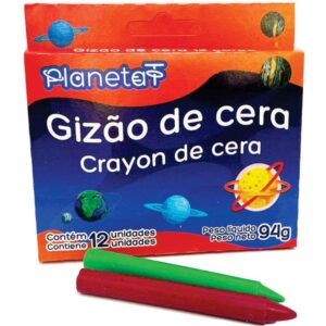 Giz de Cera Jumbo 12 Cores - Imagem 1