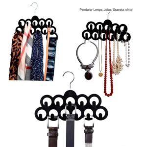Cabide Veludo Preto P/ Lenços/Cintos - Imagem 6